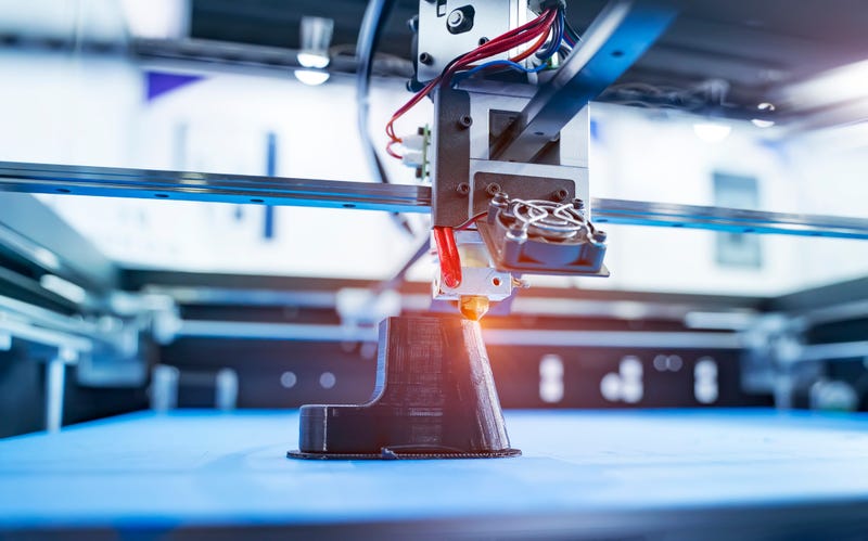 3D Printer Printing Prototypes