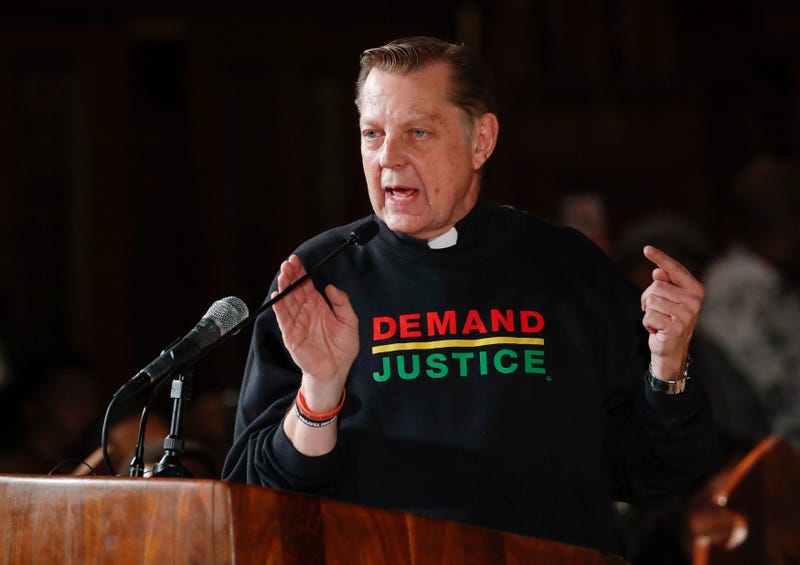 Father Michael Pfleger speaks