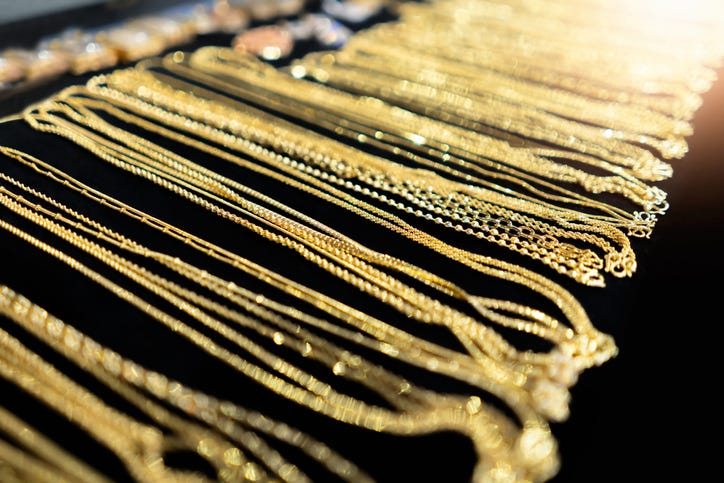 gold necklaces
