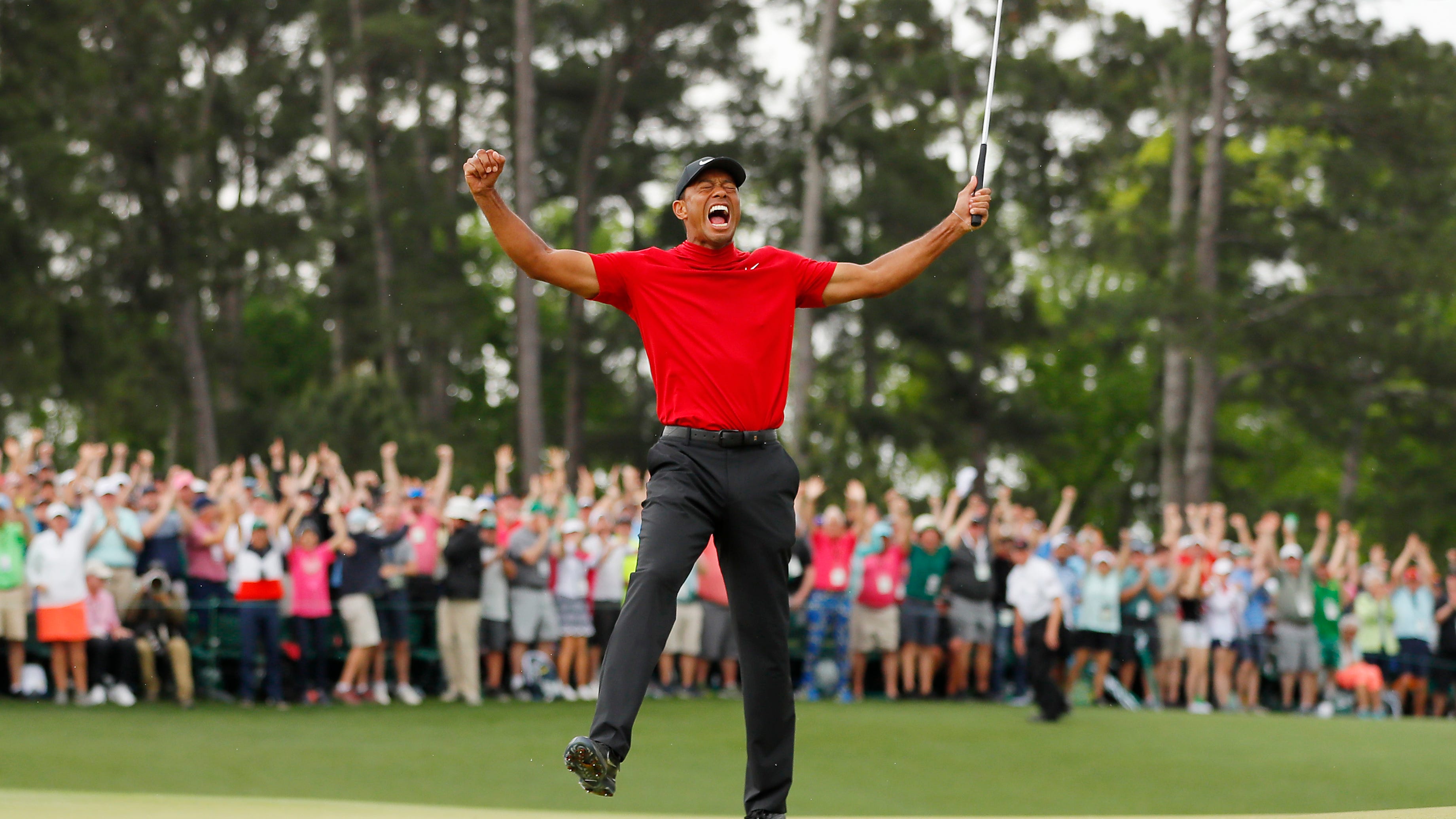 Tiger Woods arrives in Augusta for practice round ahead of next week’s Masters Tournament