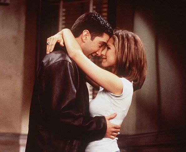 David Schwimmer and Jennifer Aniston