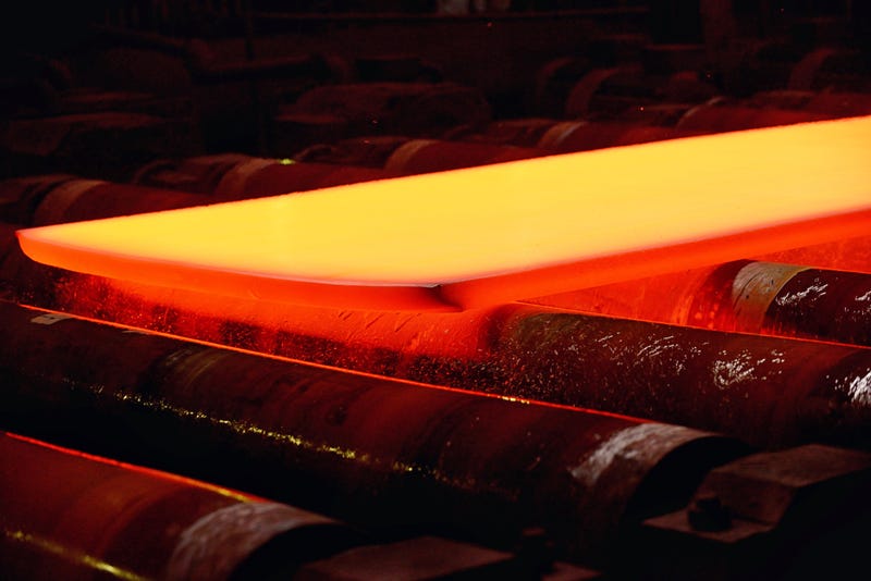 Hot steel