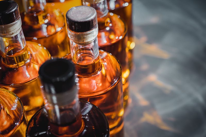 Liquor bottles