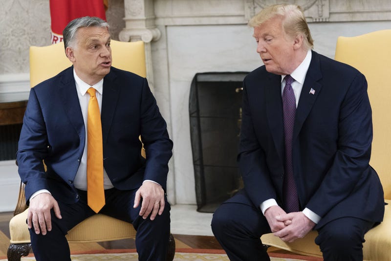 Hungary Prime Minister Viktor Orban, and U.S. President Donald Trump 