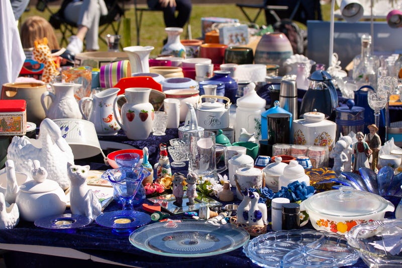 Scene from weekend flea market.