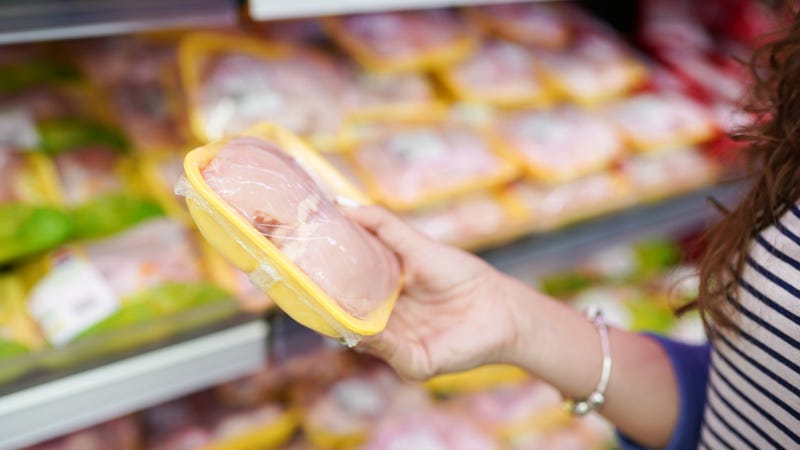 Raw chicken