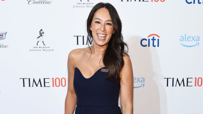 Joanna Gaines, 43, takes the plunge in plaid bikini during 18th wedding anniversary trip
