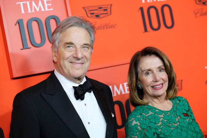 Paul Pelosi and Nancy Pelosi attend the TIME 100 Gala Red Carpet at Jazz at Lincoln Center on April 23, 2019 in New York City. 