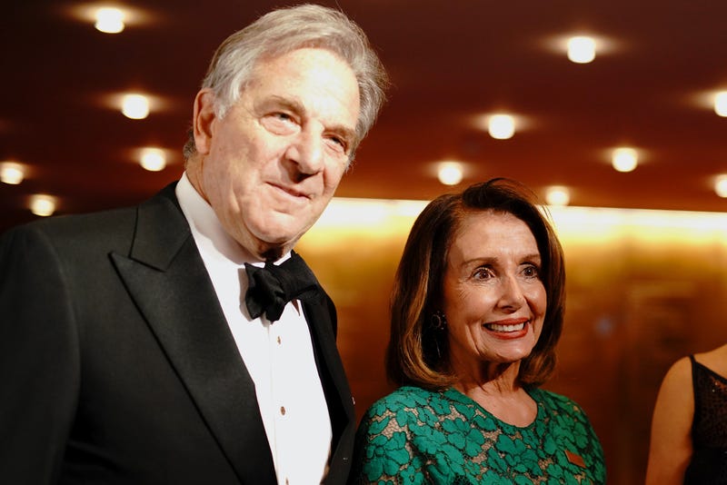 Paul Pelosi and Nancy Pelosi attend the TIME 100 Gala 2019 Cocktails at Jazz at Lincoln Center on April 23, 2019 in New York City
