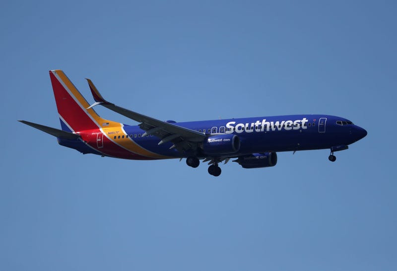 A Southwest Airlines Boeing 737 plane prepares to land at Oakland International Airport on April 25, 2019 in San Leandro, California.