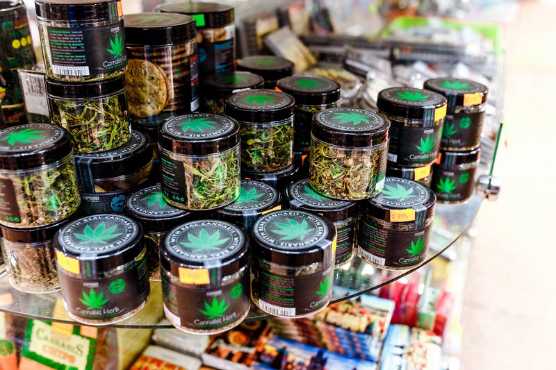 Legal marijuana in a dispensary