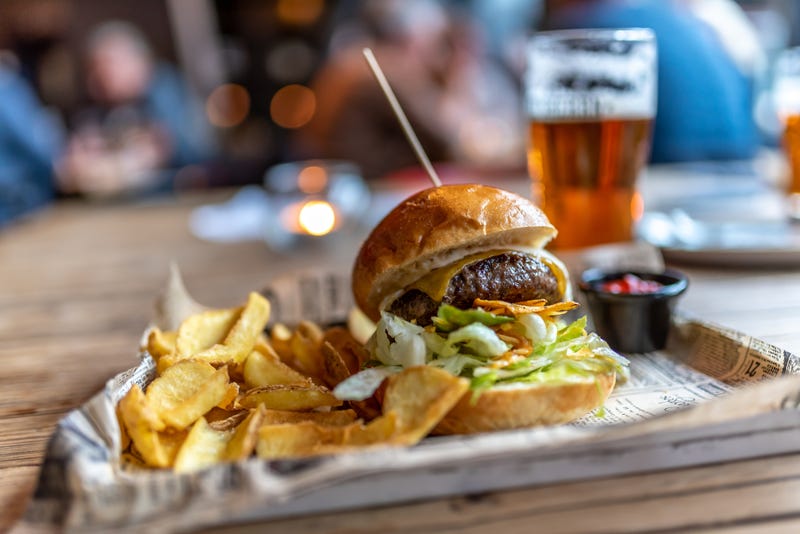 Burger and beer