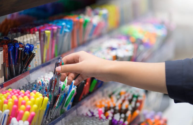 shopping for school supplies