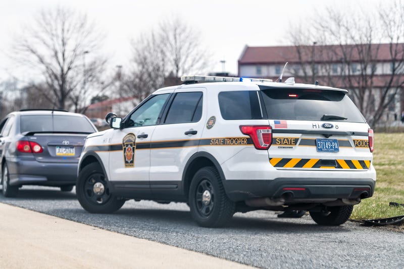 A parked PA State Trooper vehicle