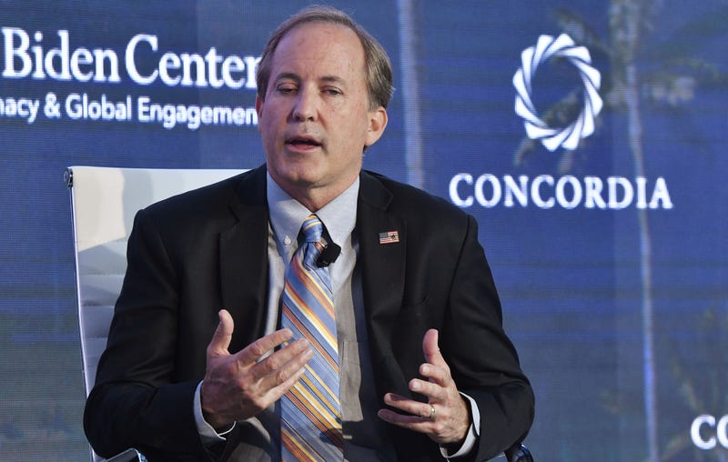 Ken Paxton, ​​Attorney General State of Texas attends the forum 'Partnerships to Eradicate Human Trafficking in the Americas' at the 2019 Concordia Americas Summit on May 14, 2019 in Bogota, Colombia.