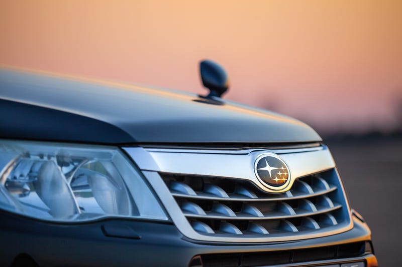 Front of Subaru car