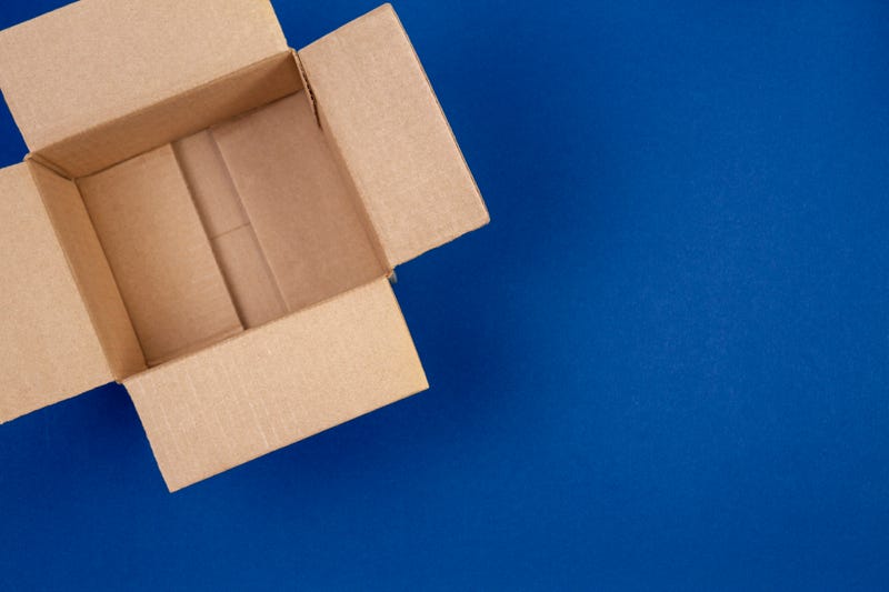 Cardboard box stock photo. 