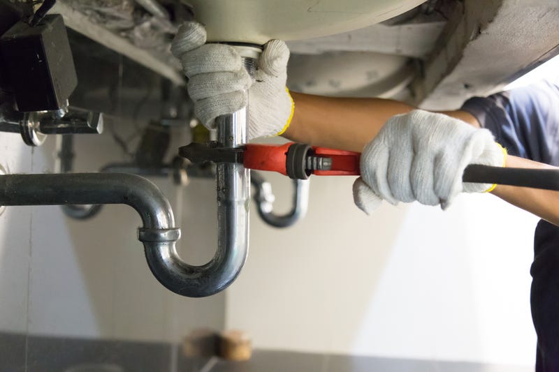 plumber at work