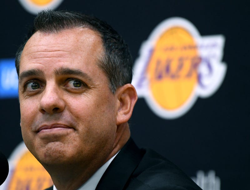 New Los Angeles Lakers head coach Frank Vogel speaks to media at a press conference at UCLA Health Training Center on May 20, 2019 in El Segundo, California.
