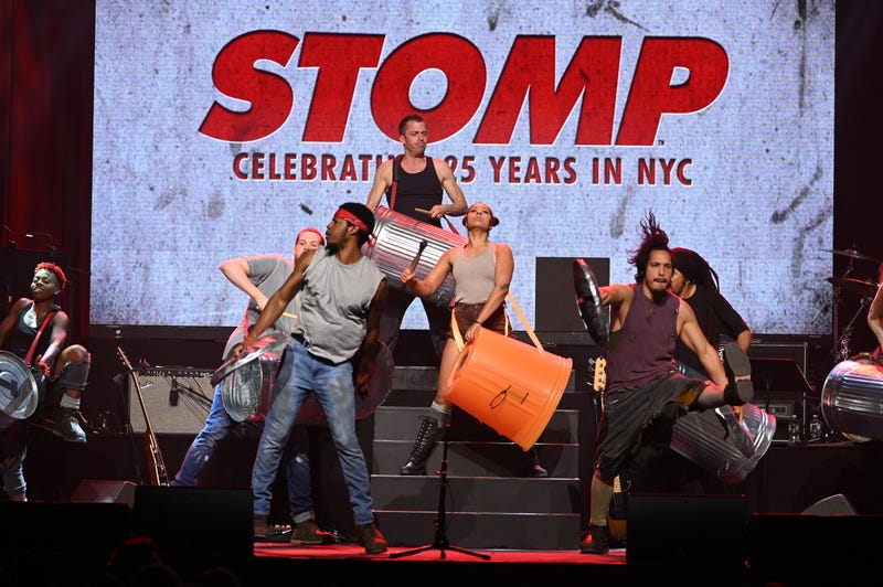 Stomp' performers dance onstage during the 64th Annual Obie Awards on May 20, 2019 in New York City.