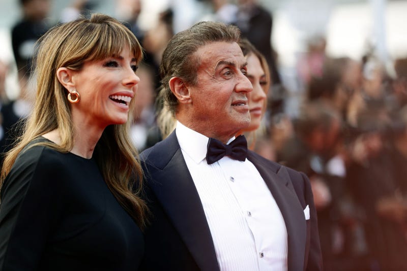 Jennifer Flavin and Sylvester Stallone attend the closing ceremony screening of "The Specials" during the 72nd annual Cannes Film Festival on May 25, 2019 in Cannes, France.
