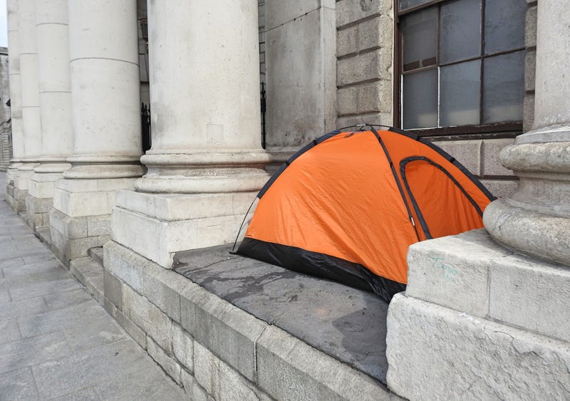 Unhoused tent