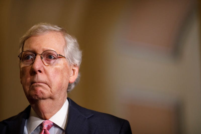 Senate Majority Leader Mitch McConnell (R-KY) delivers remarks during the Weekly Senate Policy Luncheon Press Conference on June 25, 2019 on Capitol Hill in Washington, DC.