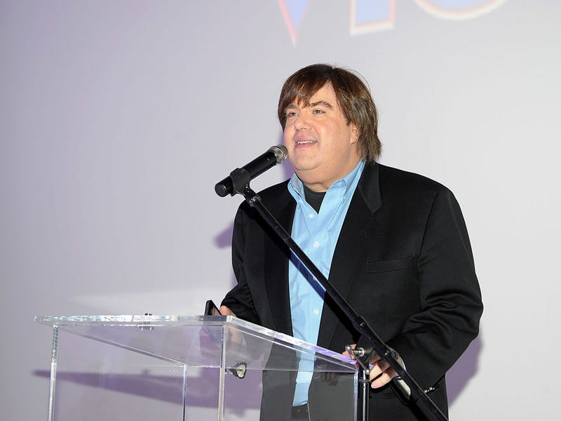 Writer/producer Dan Schneider speaks at Nickelodeon's exclusive premiere for "iParty with Victorious," Saturday, June 4, 2011 at The Lot in Los Angeles.