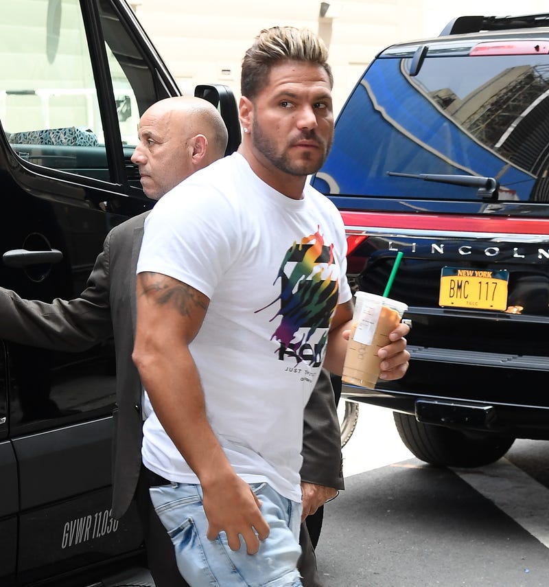 Ronnie Ortiz-Magro is seen outside goood morning amreica on July 9, 2019 in New York City. 
