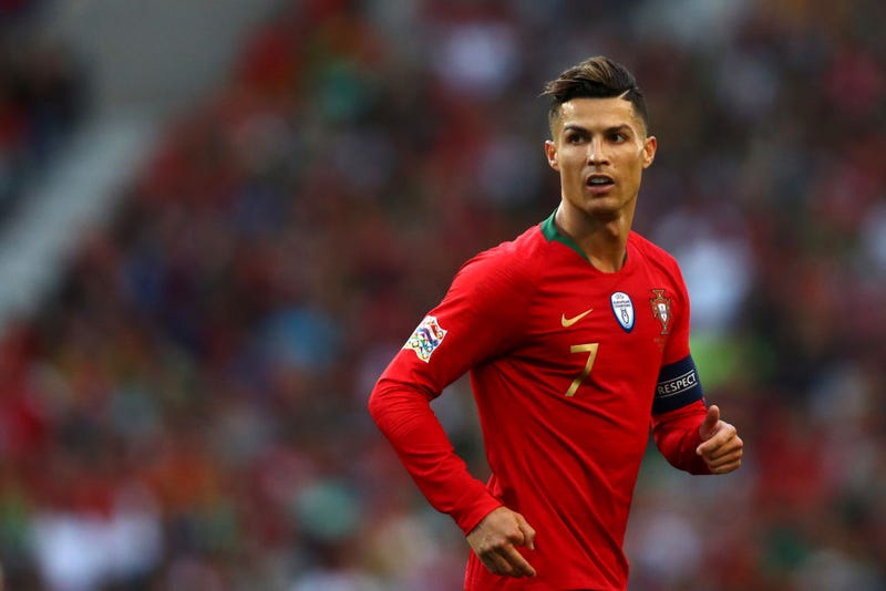 Cristiano Ronaldo of Portugal looks on during the UEFA Nations League Final between Portugal and the Netherlands at Estadio do Dragao on June 09, 2019 in Porto, Portugal.