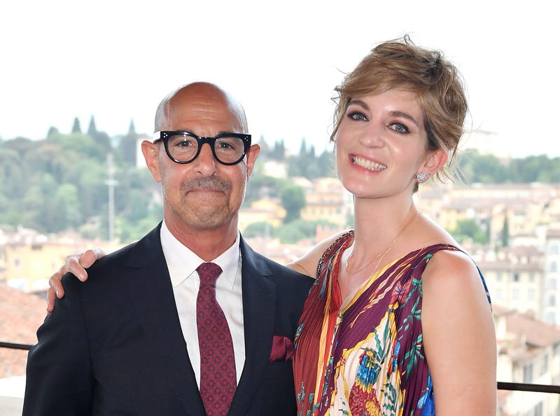 Stanley Tucci and wife Felicity Blunt 