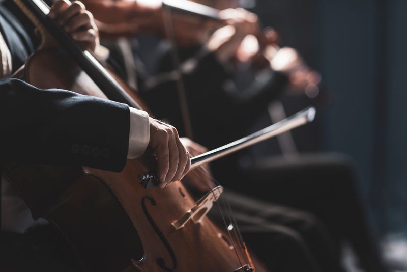 Person playing violin 