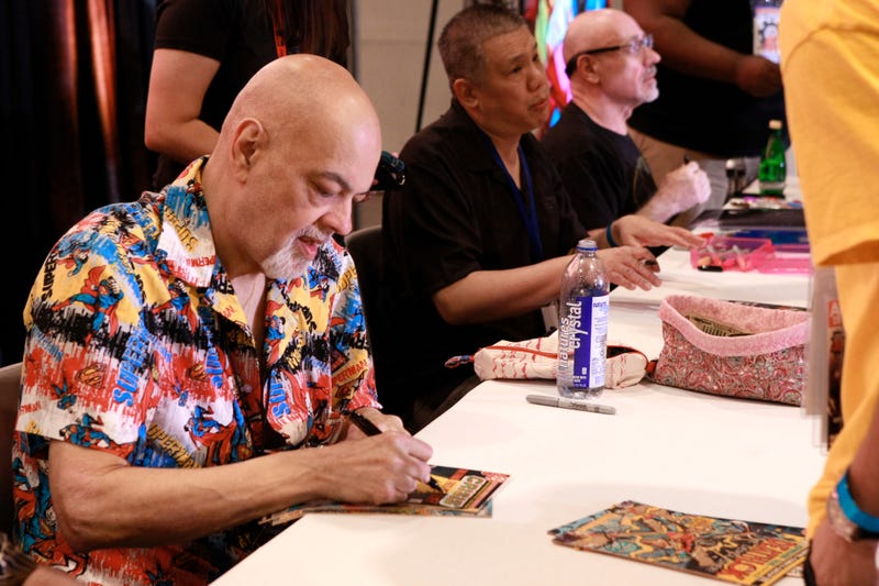 George Perez signs autographs during the Seventh Annual Amazing Las Vegas Comic Con at the Las Vegas Convention Center on June 15, 2019 in Las Vegas, Nevada.