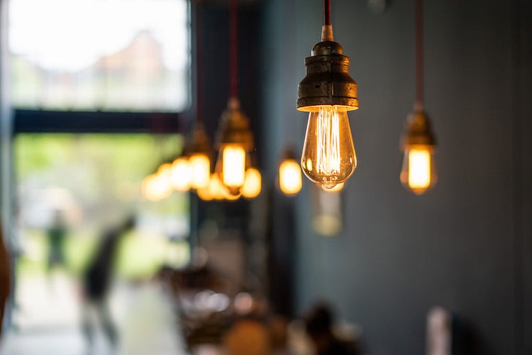 Restaurant, Lights, Lighting