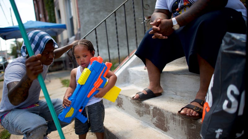 A family battling extreme heat in Philadelphia.