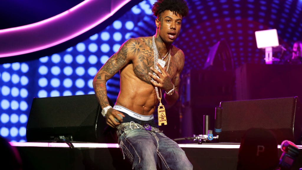 L.A. rapper Blueface arrested in Las Vegas on suspicion for attempted murder