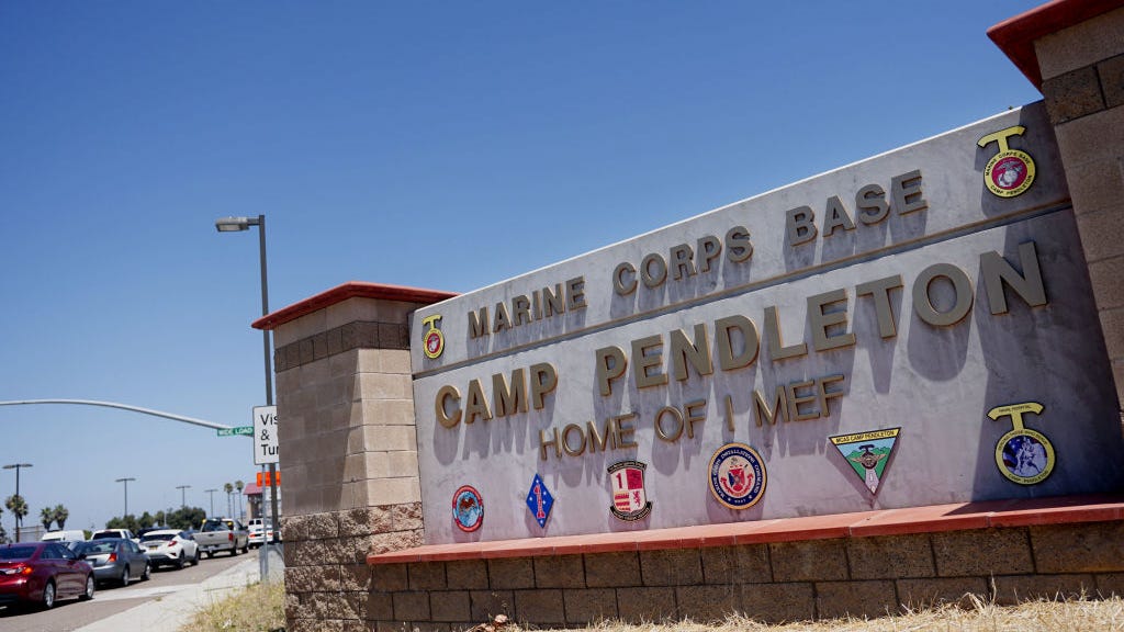 Marine killed by truck while helping crash victims near Camp Pendleton