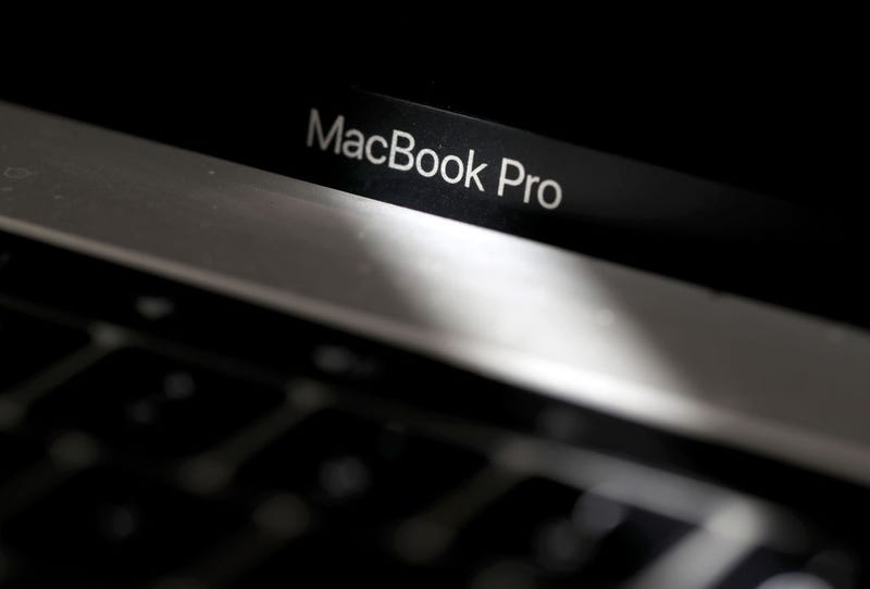 In this photo illustration, the MacBook Pro logo is displayed on an Apple MacBook Pro laptop on June 27, 2019 in San Anselmo, California