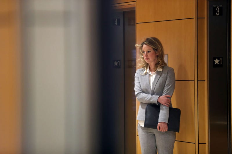 Former Theranos founder and CEO Elizabeth Holmes arrives at the Robert F. Peckham U.S. Federal Court on June 28, 2019 in San Jose, California.