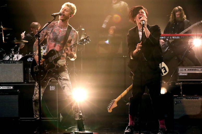 Machine Gun Kelly and YUNGBLUD
