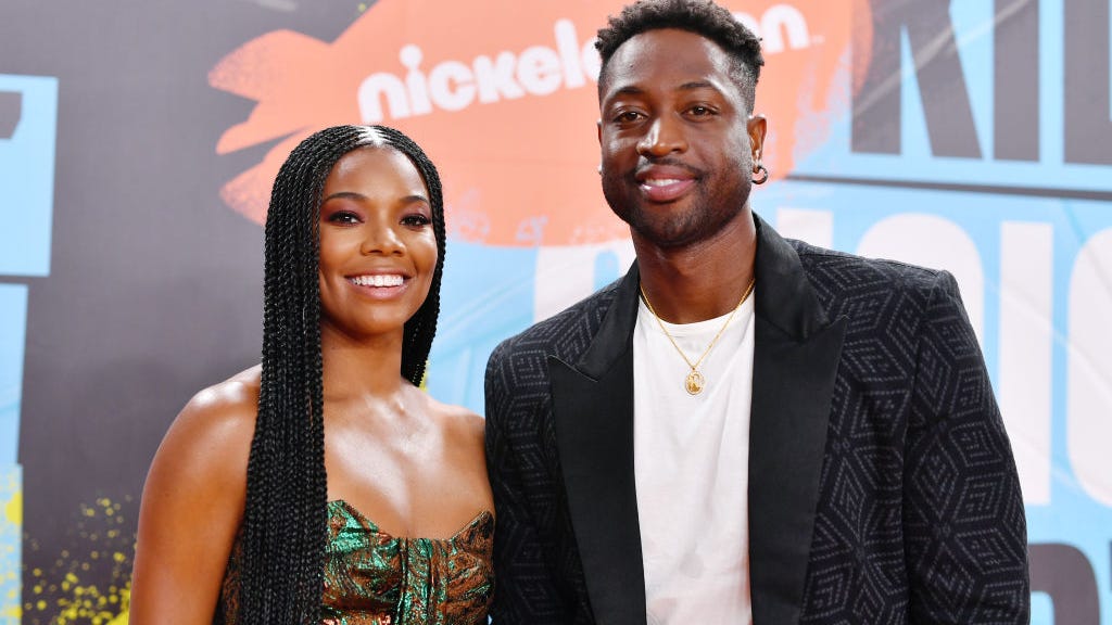 Gabrielle Union celebrates turning 'Forty-FINE' with a flirty photoshoot with husband Dwyane Wade