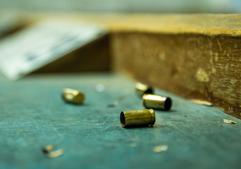 Gun crime scene