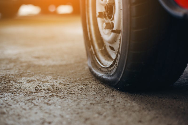 Flat tire.
