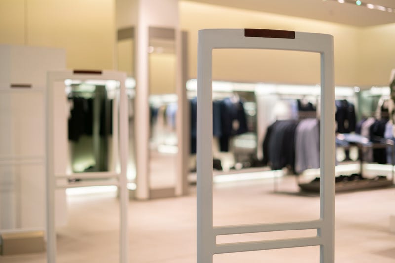 scanner gates at retail store