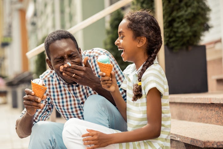 Dad with daughter