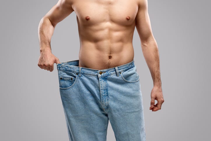 Man weight loss