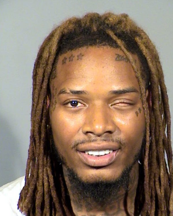 Willie Maxwell, aka Fetty Wap, is seen in a police booking photo after his arrest on three counts of battery September 1, 2019, in Las Vegas, Nevada