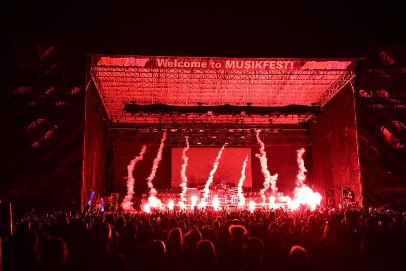 The Chainsmokers perform during Musikfest 2019 on Wind Creek Steel Stage at PNC Plaza on Aug. 2, 2019, in Bethlehem, Pennsylvania.