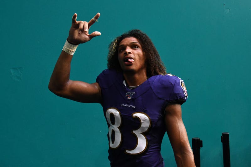 Willie Snead signals to the fans prior to a 2019 game.