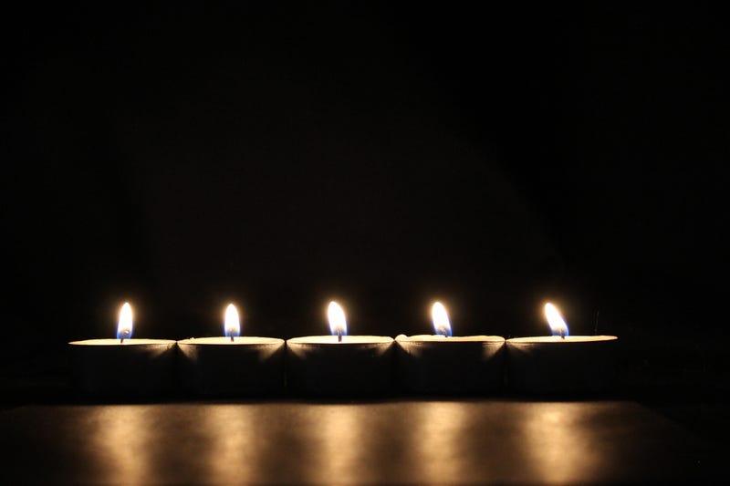 Candles stock photo.